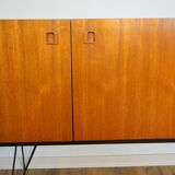 Scandinavian teak and metal sideboard