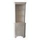 White wooden corner unit
