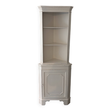 White wooden corner unit