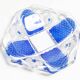 Vintage blue and clear glass ashtray, Italy, 1970s
