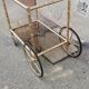 Vintage brass service 4 wheels