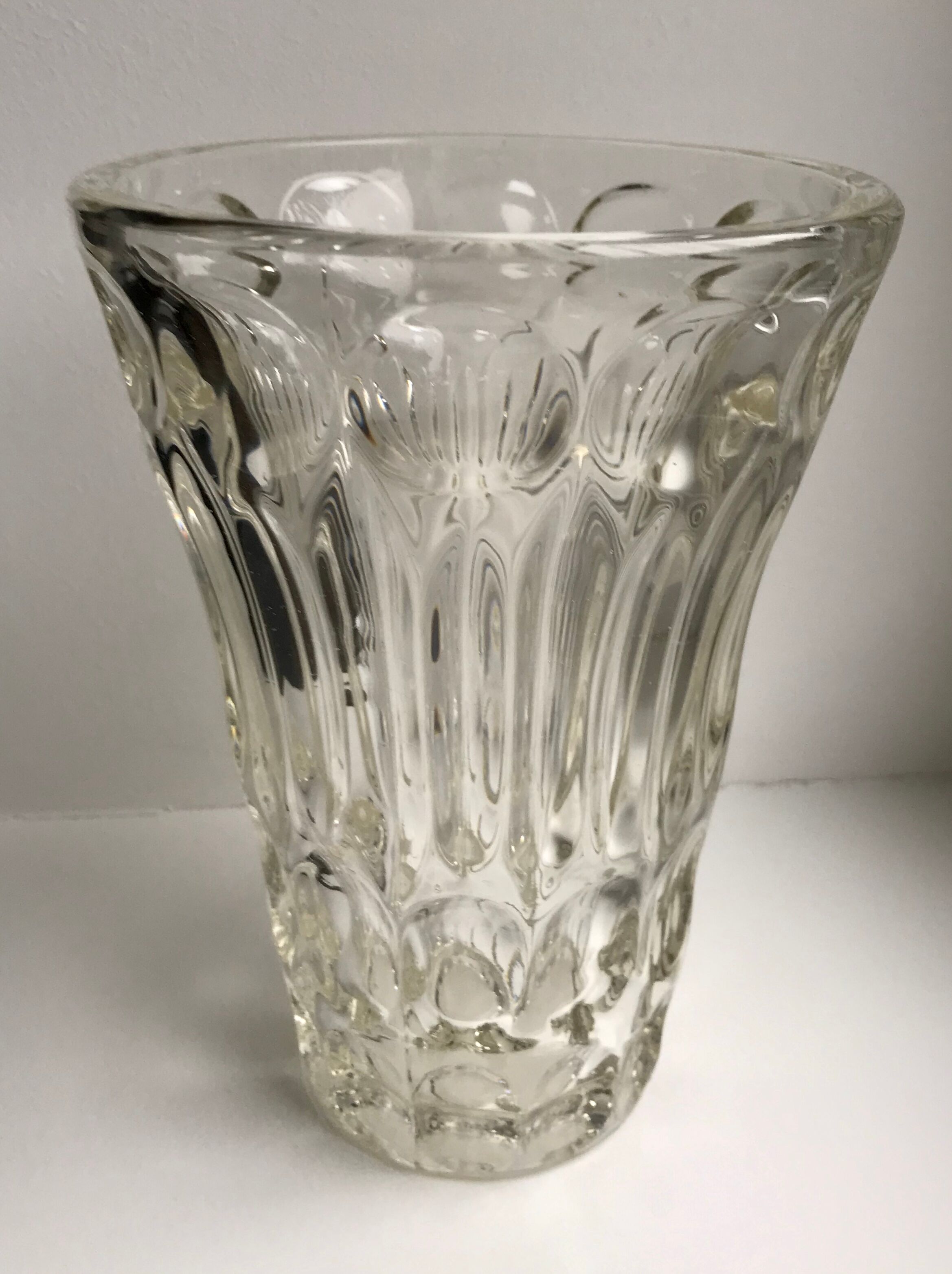 Art deco crystal vase 30s