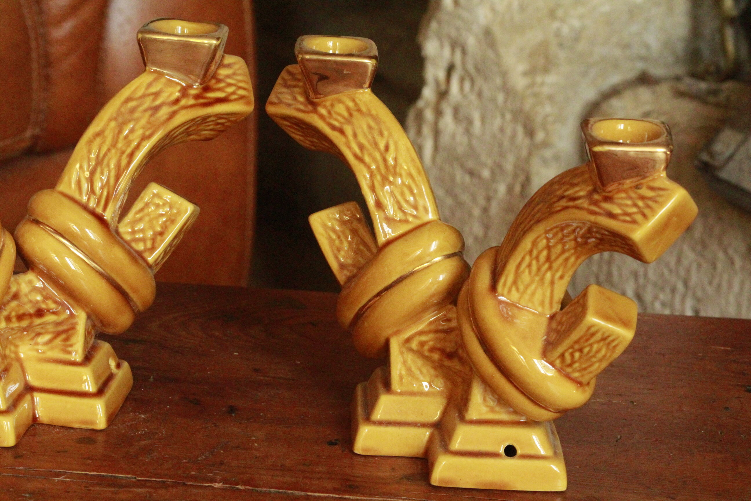 Pair of candle holders