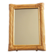 Rectangular rattan mirror