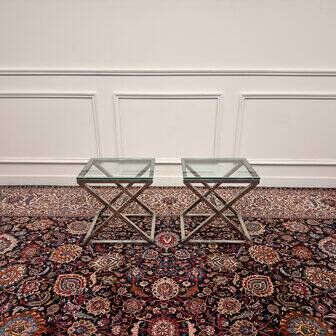 2x Eichholtz side table Criss Cross