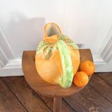 Pichet barbotine orange