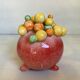 Petit vase boules billes multicolores tripode