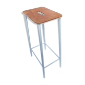 Tabouret de bar Adam stool blanc et cuir