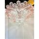 Romantic Venetian Pink "Rigadin Manubri" Murano Glass Chandelier in Venini