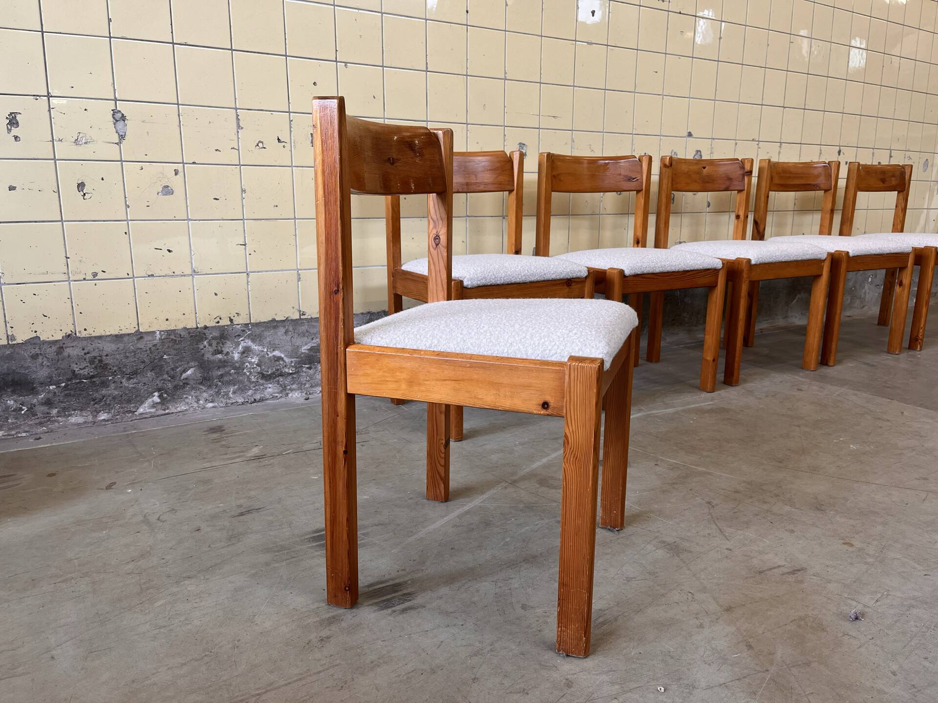 Set of six dining chairs by Furusnickarn AB