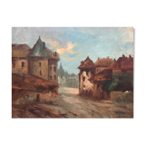 Oil on canvas by Lucien Henry