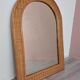 Miroir en rotin vintage 81x58