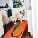 Crocodile runner rug, 180x60 cm