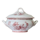 Large 19th-century ironstone soup tureen signed Sarreguemines Fontanges.