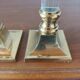 Paire de bougeoirs vintage 1970