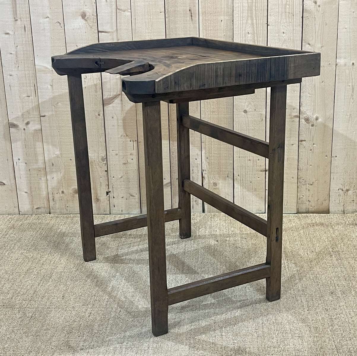 Table de travail de bijoutier en chêne début XXème