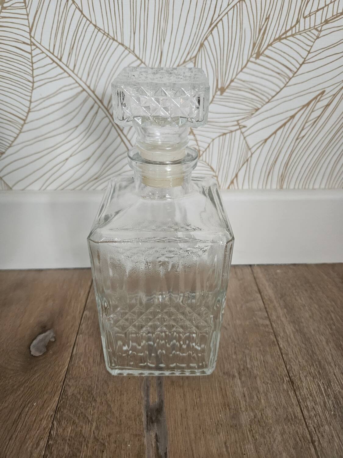 Crystal whiskey decanter