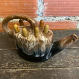 Vintage ceramic flower vase alphonse mouton watering can