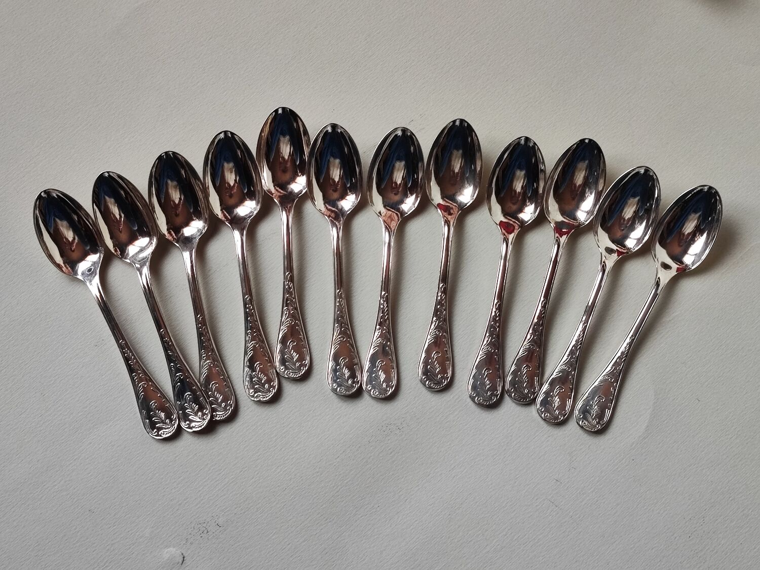 Silver plated teaspoons