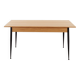 Oak table, Italian design, 1980s, manufacture: Italy