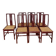 Set of 7 lacquered and caned chairs 1980 MONTINA SPA Italy