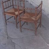 Pair of fireside chairs