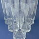 Suite of six glasses with orangeade, long drink, water or table in colorless crystal.