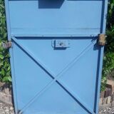 Antique H205xL103 curved iron gate door with mailbox