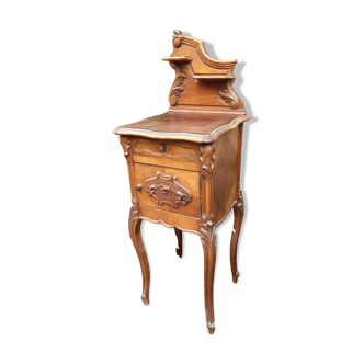 WOODEN BEDSIDE TABLE STYLE LOUIS XV ROCAILLE