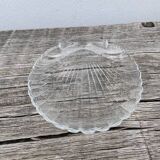 Vintage glass shell bowl