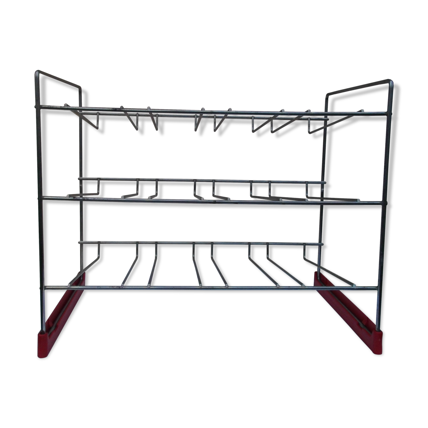 Former metal shopping cart shelf