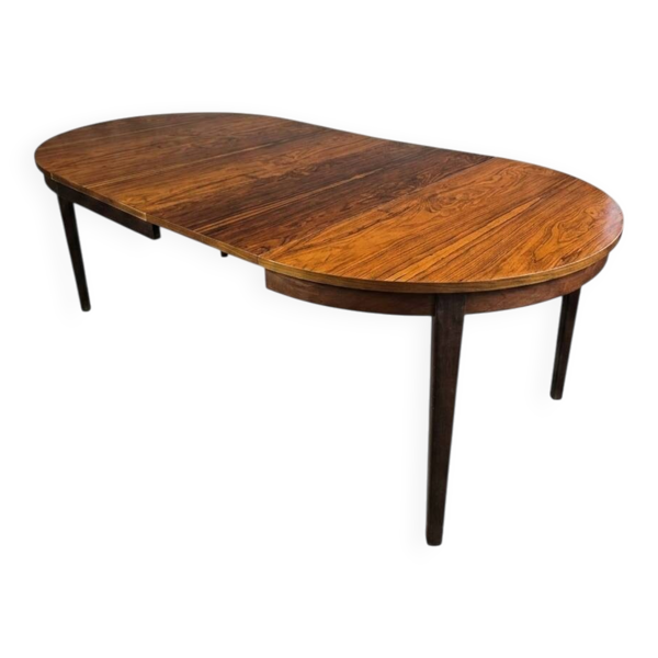 Table scandinave extensible en palissandre des années 60