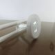 Wall coat rack in white lacquered metal with 2 hooks, 1970.