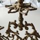 Elegant Antique Chandelier/Candelabra 3 fires in gilded patinated bronze. Baroque/Rococo/Shabby chic style