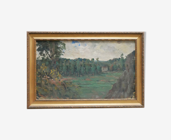 Tableau ancien, huile sur toile
