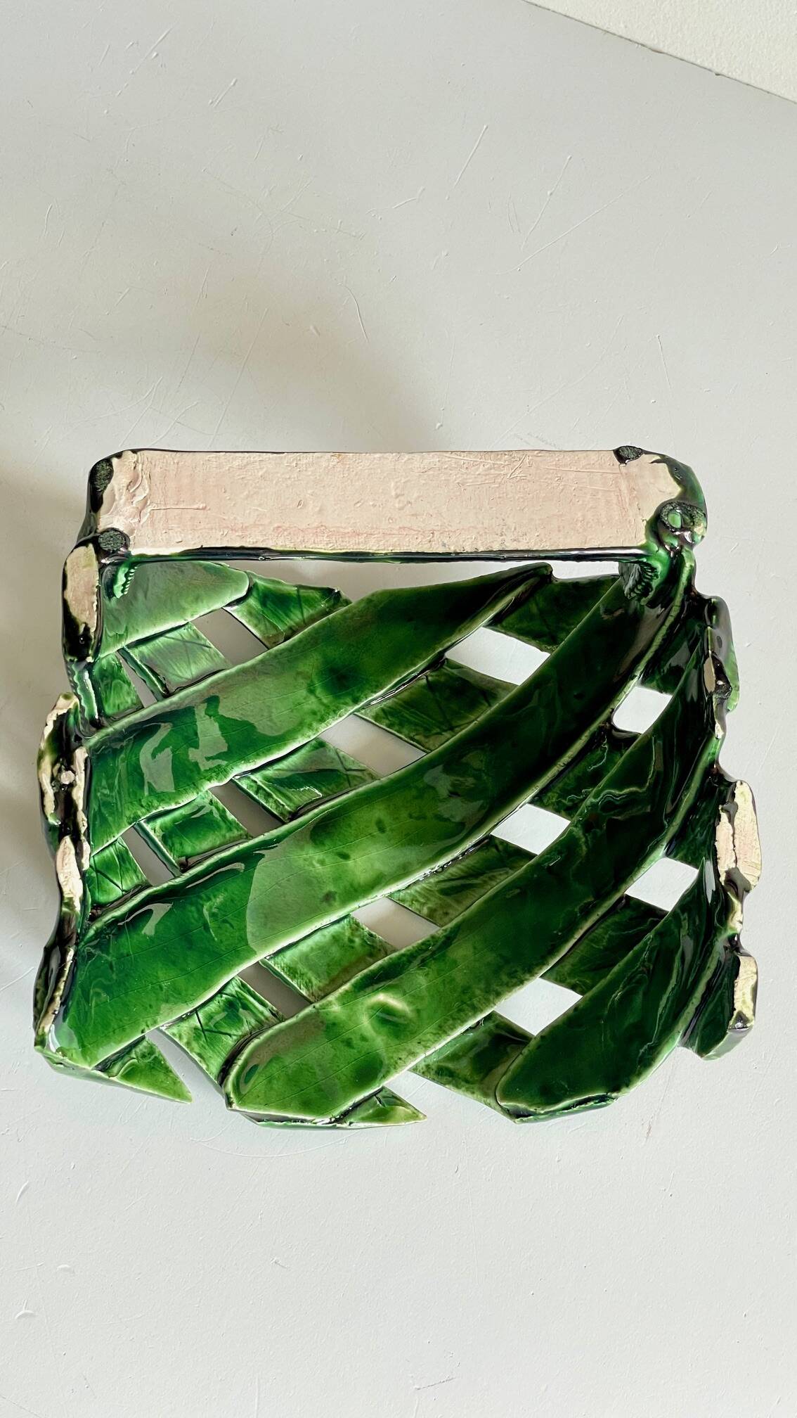 Wall lamp ceramic craftsmanship vintage