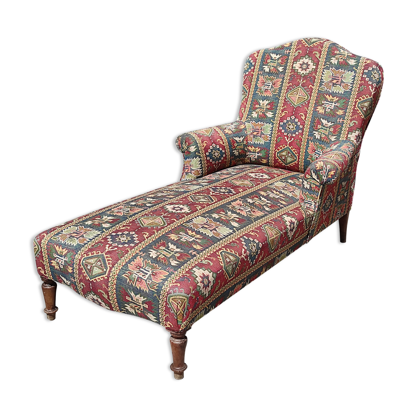 Old meridian armchair with armrests