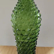 Grande bouteille de liqueur en verre vert Empoli avec bouchon flèche –