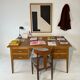 Bureau en chêne bi face années 50