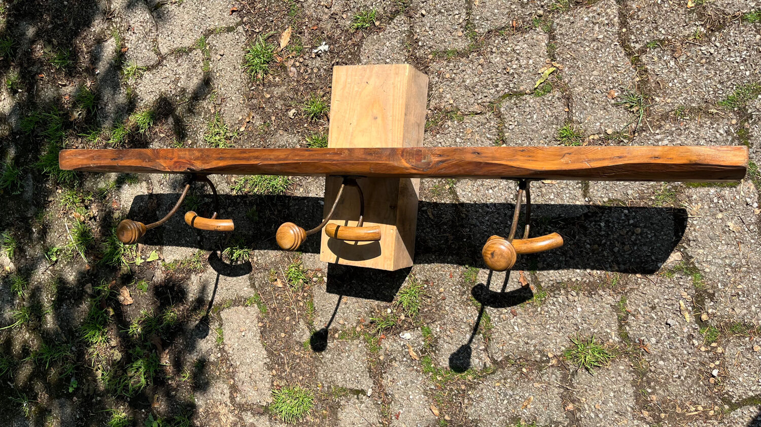 Vintage school coat rack