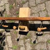 Vintage school coat rack