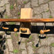 Vintage school coat rack