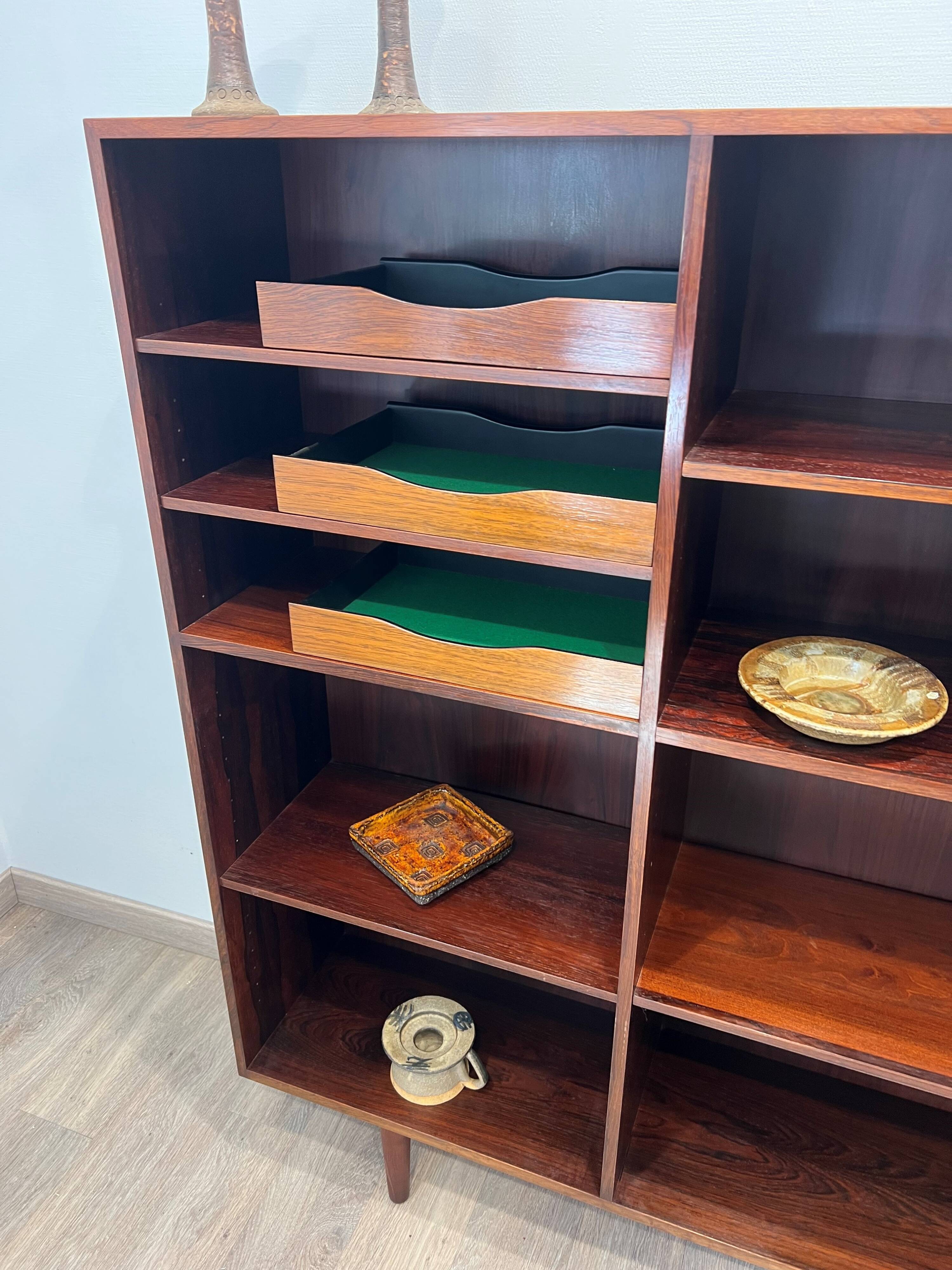 Scandinavian bookshelf in rosewood Denmark
