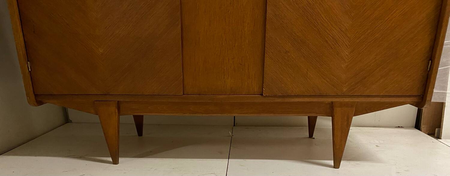 Vintage wardrobe with compass feet