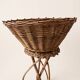 60s rattan plant stand