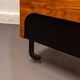 Mid Century Store Counter made of Chestnut and Black Enameled Metal