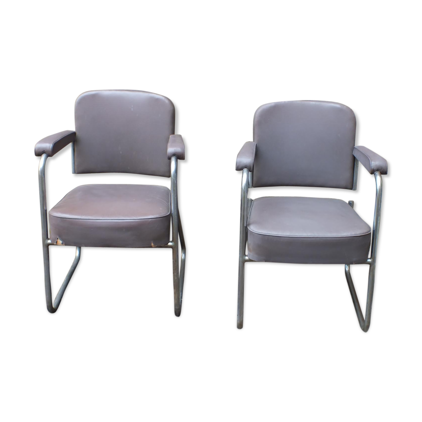 Pair of Roneo armchairs