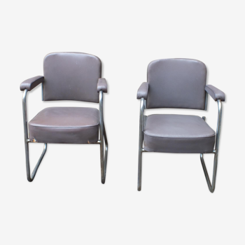 Pair of Roneo armchairs