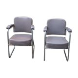 Pair of Roneo armchairs