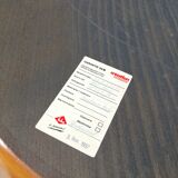 System oval table in walnut